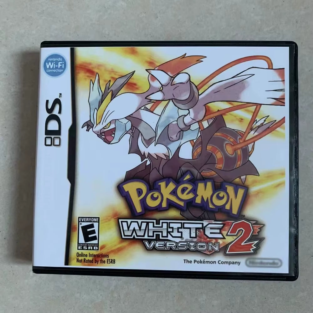 NDS Game Card Pokemon Series Card Pokemon Black 2 Pokemon White 2 USA Version (R4 Card Version) for NDSL 2DS 3DS
