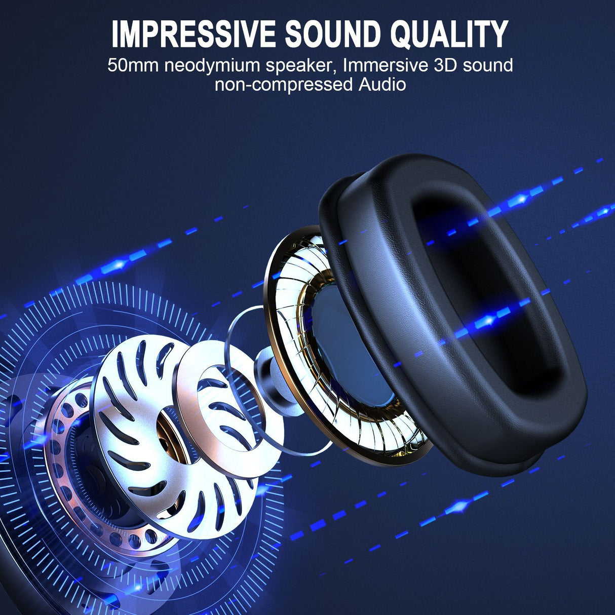 Cross-Border Over-Ear Bluetooth Headphones With Wireless Microphone  2.4G Dual-Mode, For E-Sports, Gaming PCs & PS5