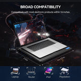 Tecknet Adjustable Laptop Cooling Pad with Dual Fans for Gaming and Study
