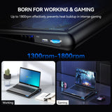 Tecknet Adjustable Laptop Cooling Pad with Dual Fans for Gaming and Study