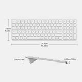 E9310M Wireless Keyboard, Multi-Device Bluetooth Keyboard with Number Pad, Low-Profile, Quiet Typing, 99-Key, Battery Powered, Support 4 Devices, Compatible W/ Windows, Linux, Chrome, Mac, Ipad