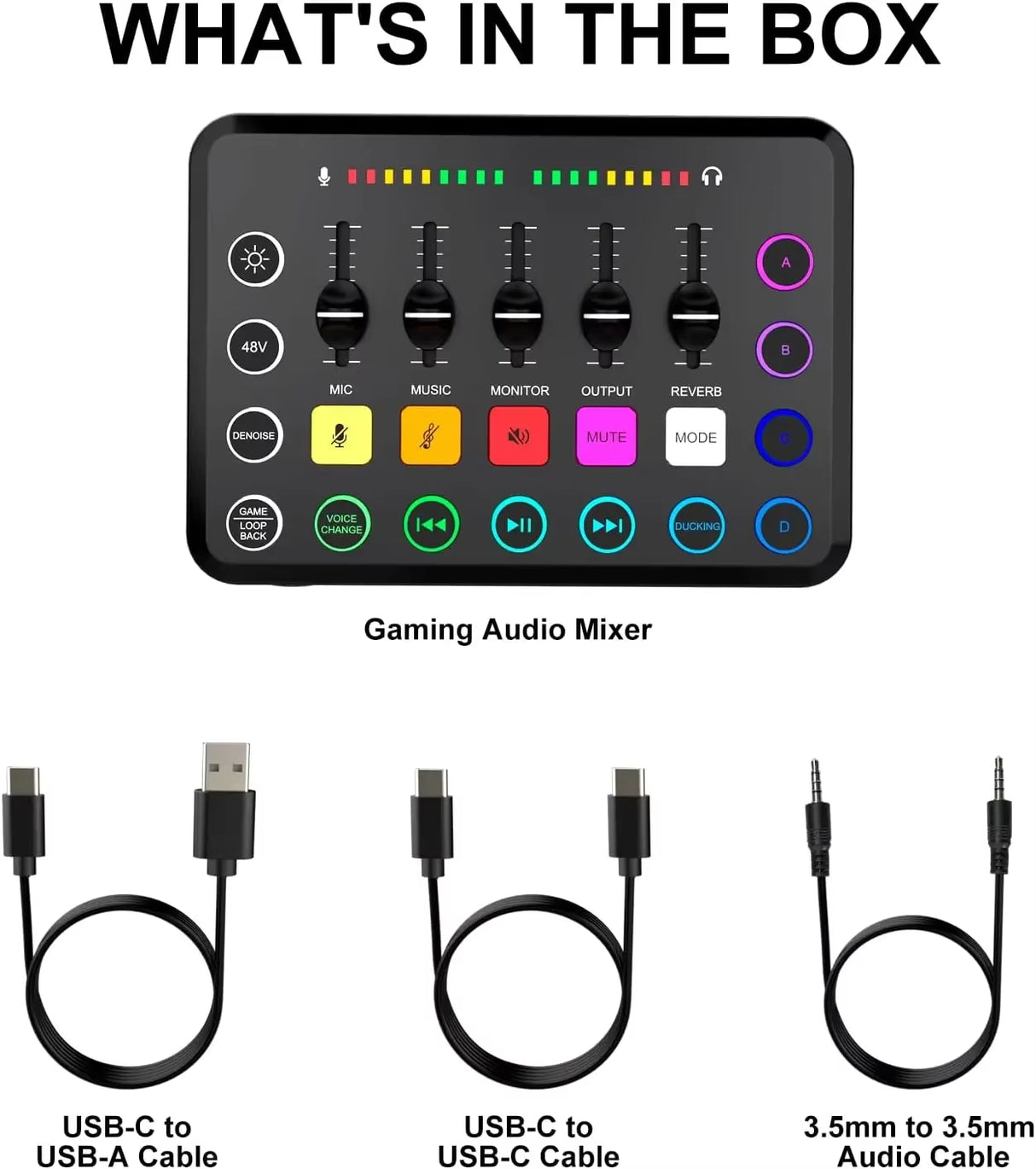 5-Channel Live Sound Card Audio Mixer F11 Professional Studio Recording Kit Podcast Accessories Parts DJ Recording Equipment