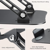 Laptop Stand for Desk, Aluminum Adjustable Stand of Laptop for Mac / HP / Dell