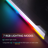 Topmate C11 Laptop Cooling Pad RGB Gaming Notebook Cooler, Laptop Fan Stand Adju